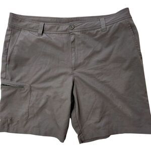 Magellan Shorts Size 42 Gray Flat Front Chino Casual